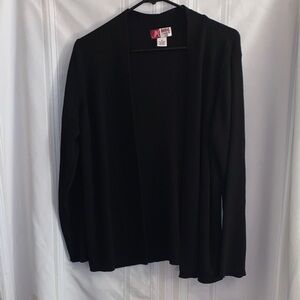 JM Collection Classic Black Light Sweater Cardigan